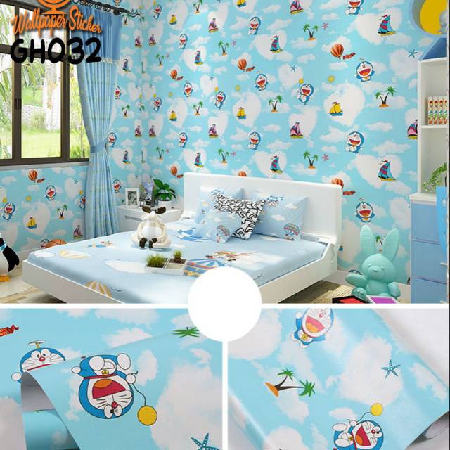 [BAYAR DI TEMPAT] WALLPAPER DINDING STIKER GH/WALLPAPER DINDING/WALLSTIKER /45cmX5mtr