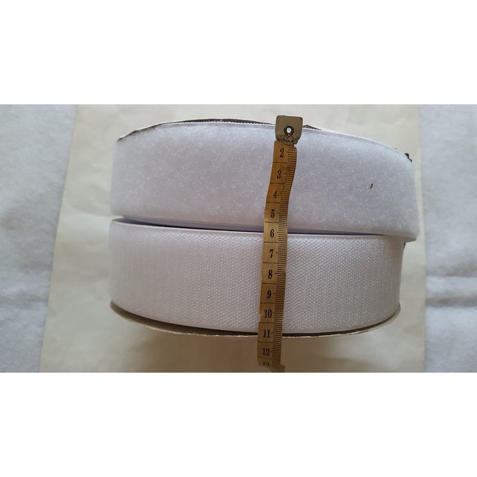 

Velcro/Magic Tape 5 cm per roll-PUTIH