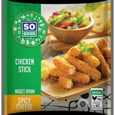 CHICKEN STICK ORIGINAL SO GOOD 200GR FROZEN DAGING AYAM OLAHAN BEKU INSTAN SIAP SAJI
