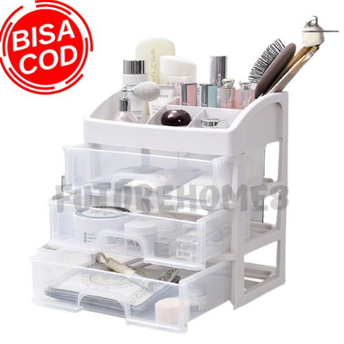 Rak Kosmetik serbaguna Rak Makeup Storage Kotak Penyimpanan Alat Tulis Tempat Kosmetik hemat tempat