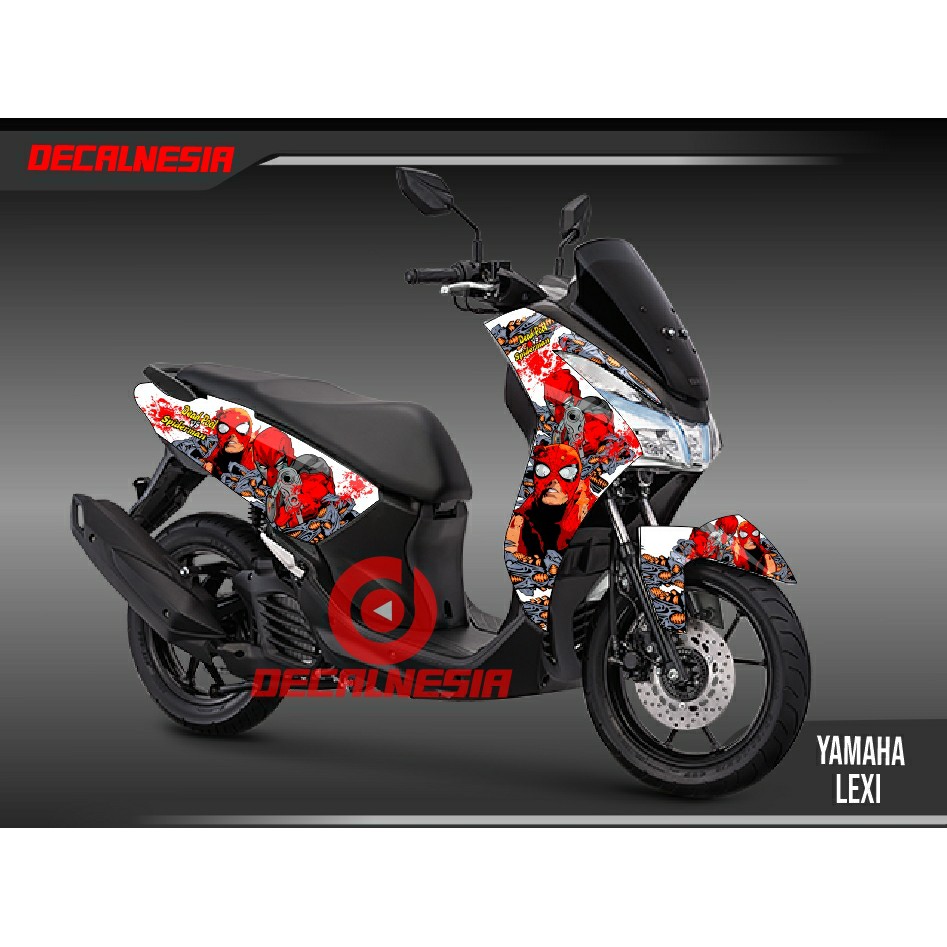 Decal Lexi/yamaha Lexi/Sticker Lexi/Stiker Lexi/Decal Lexi Full Body/Lexi Motif Deadpool