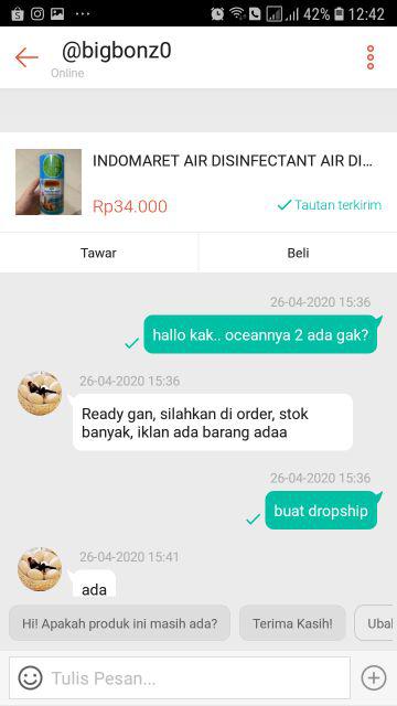 Indomaret Air Disinfectant Air Disinfektan Airdisinfectant 225ml Ready Stock Bisa Kirim Hari Ini Jg