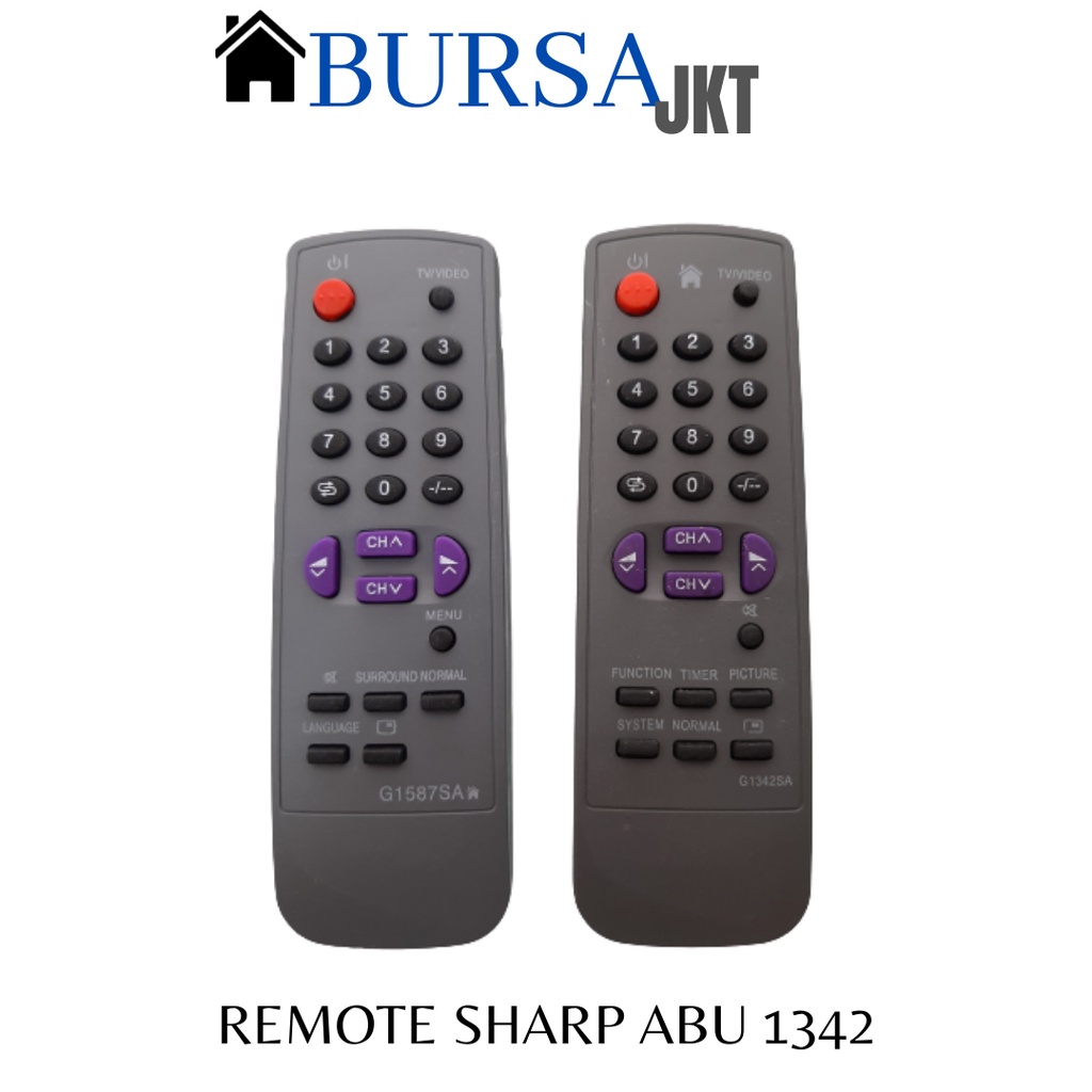 REMOTE SHARP TV TABUNG ABU 1342 TR