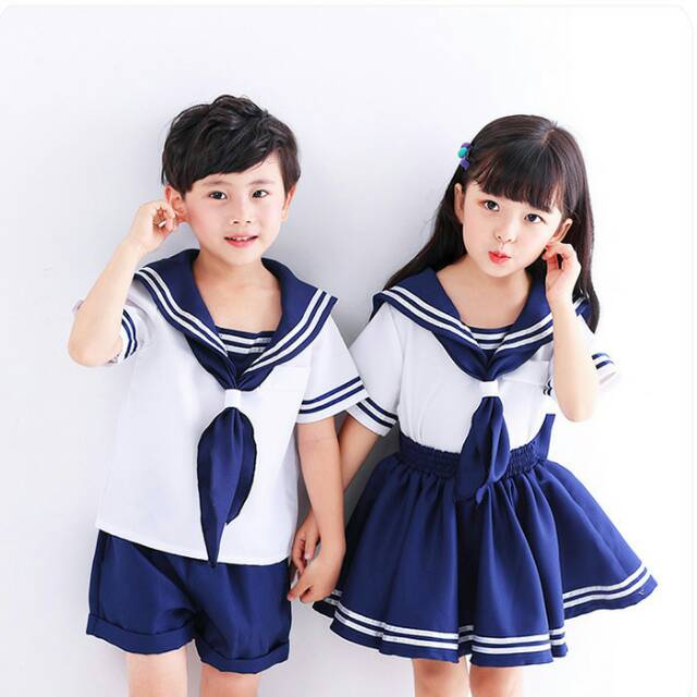 [READY STOCK] Kids uniform (kd001) Seifuku japan korean seragam sekolah anak cosplay