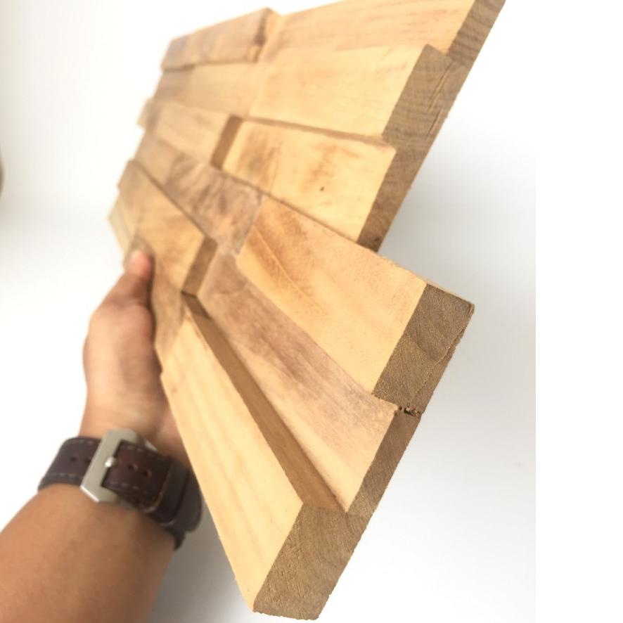 Wall Panel Jati - Wood Panel - Hiasan Dinding Kayu Jati