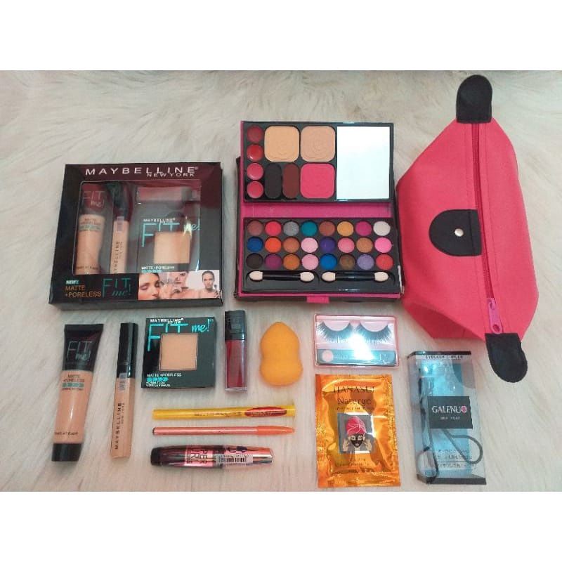 Paket Hemat Kosmetik 12 In 1 Lengkap / Paket Set Maybelline Lengkap / Paket Kosmetik