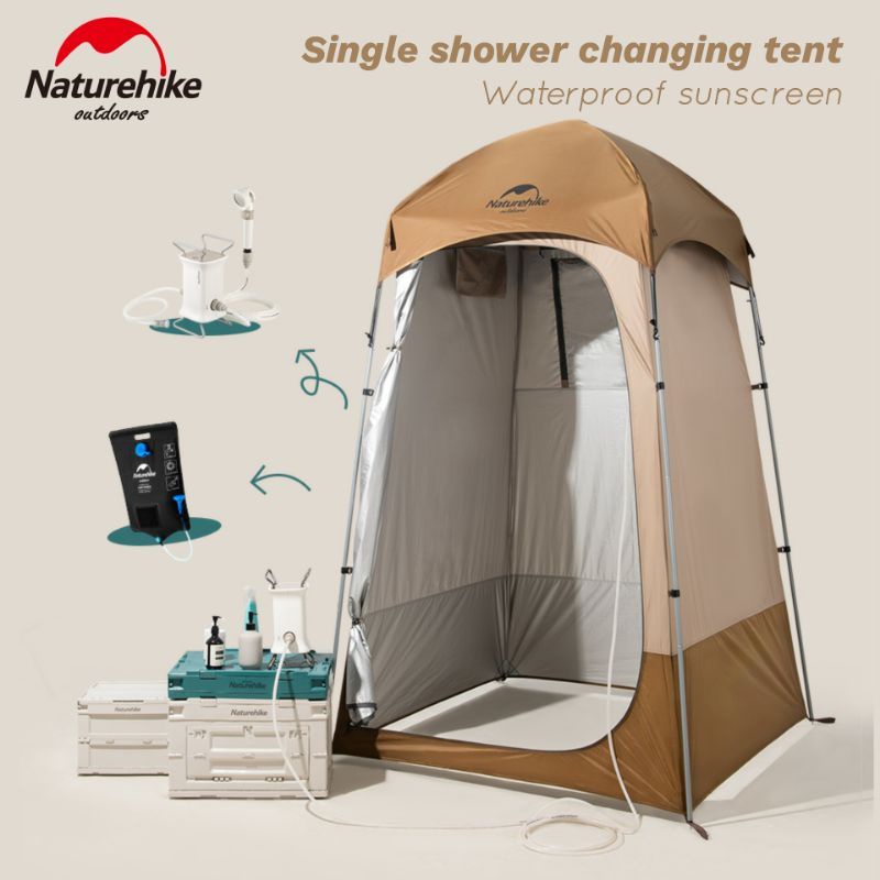 TENDA TOILET NATUREHIKE NH21ZP005 PORTABLE SINGLE SHOWER CHANGING TENT TENDA TOILET ANTI UV WATERPRO