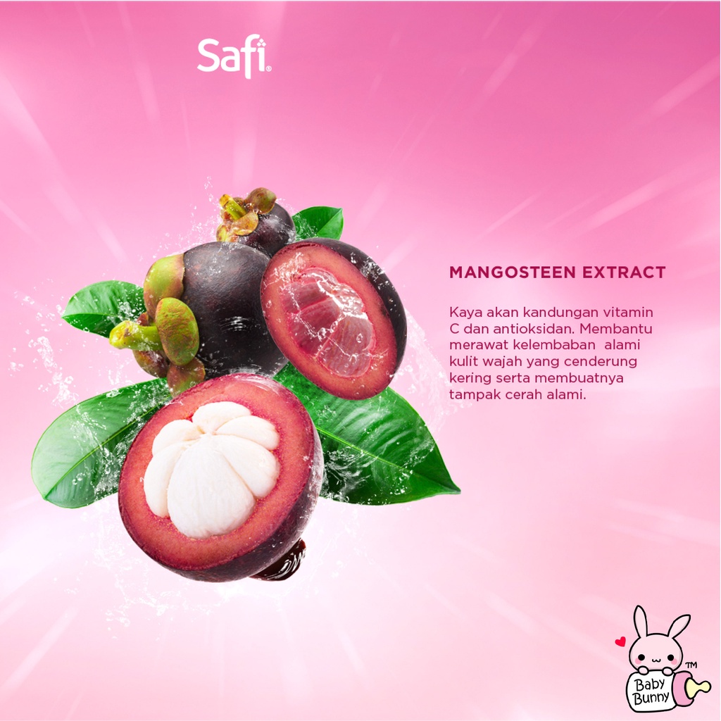 ❤ BELIA ❤ SAFI White Natural Brightening Cleanser Grapefruit, Mangosteen Extract (50g &amp; 100g) | BPOM