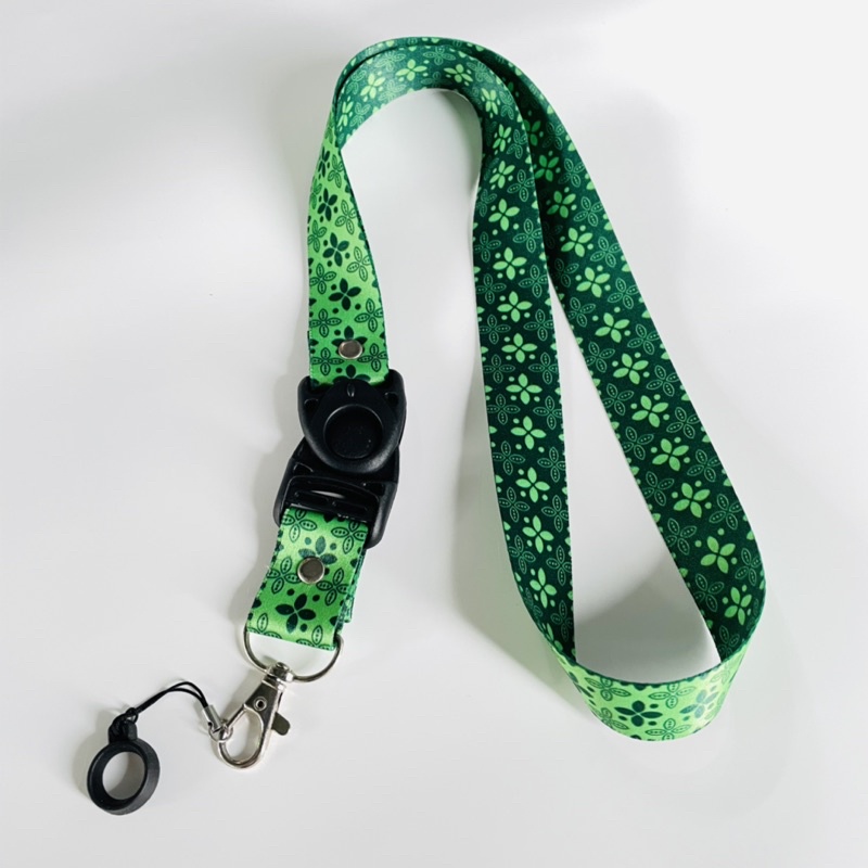 

Lanyard Printing Gantungan ID Card Motif - Batik Hijau Real Pick