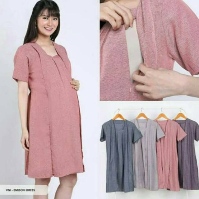 AT121 Dress hamil dan menyusui