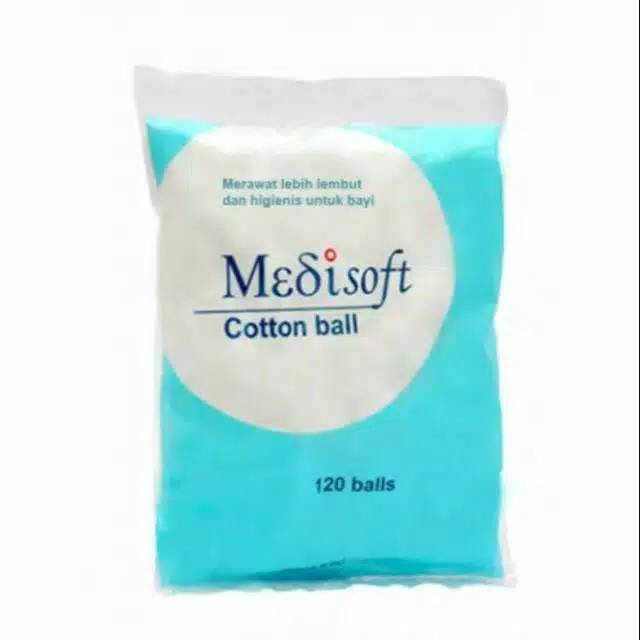 Medisoft cotton ball kapas bulat 120 pcs