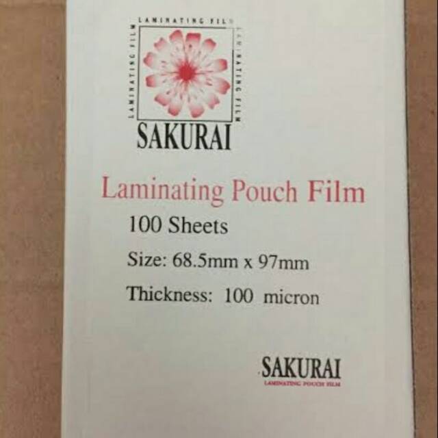 

plastik laminating sakurai ukuran KTP