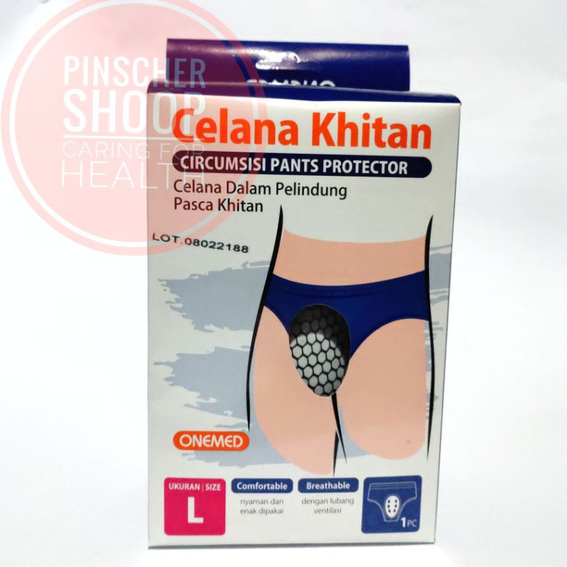 CELANA KHITAN ONEMED S / M / L / XL / XXL CIRCUMSISI PANT PROTECTOR CELANA DALAM SUNAT SATUAN