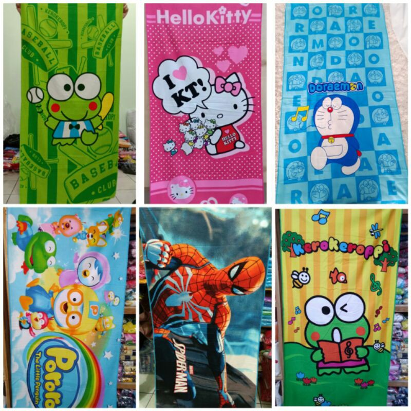 HANDUK KARAKTER 70x140/HANDUK KARAKTER MURAH/HANDUK KARAKTER MOTIF ANAK/HANDUK KARAKTER TEBAL