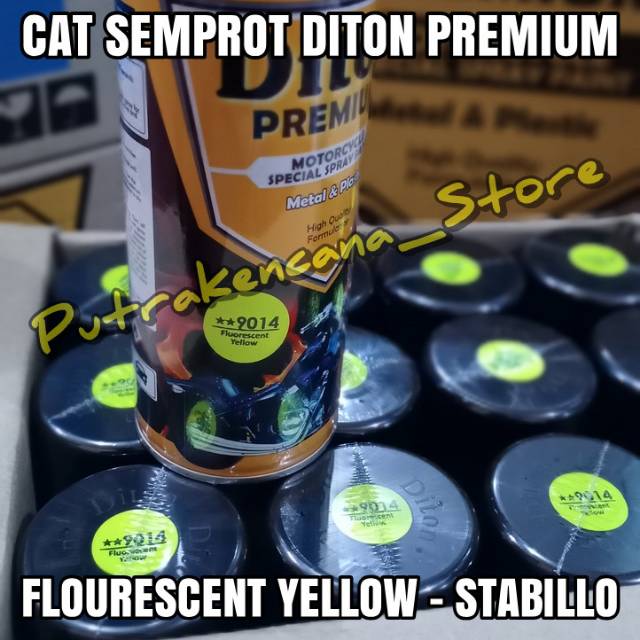 

DITON PREMIUM 400CC STABILLO - FLOURESCENT YELLOW - PILOX SPRAY SAMURAI PAINT DOP