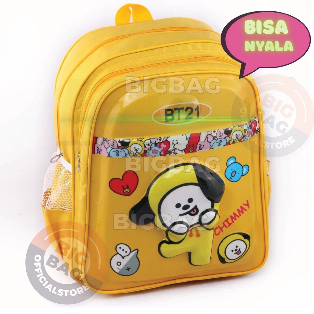 PTS - Ransel Sekolah Anak Ransel Emboss 4D - TAS LED ANAK EMBOSS DOTY TAS SEKOLAH SD Tas Korea School Backpack Hits Terlaris Promo Diskon Ransel Emboss Mika