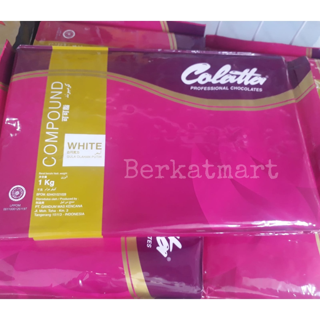 COLATTA WHITE COMPOUND 1 KG Coklat batang HALAL Murah Collata