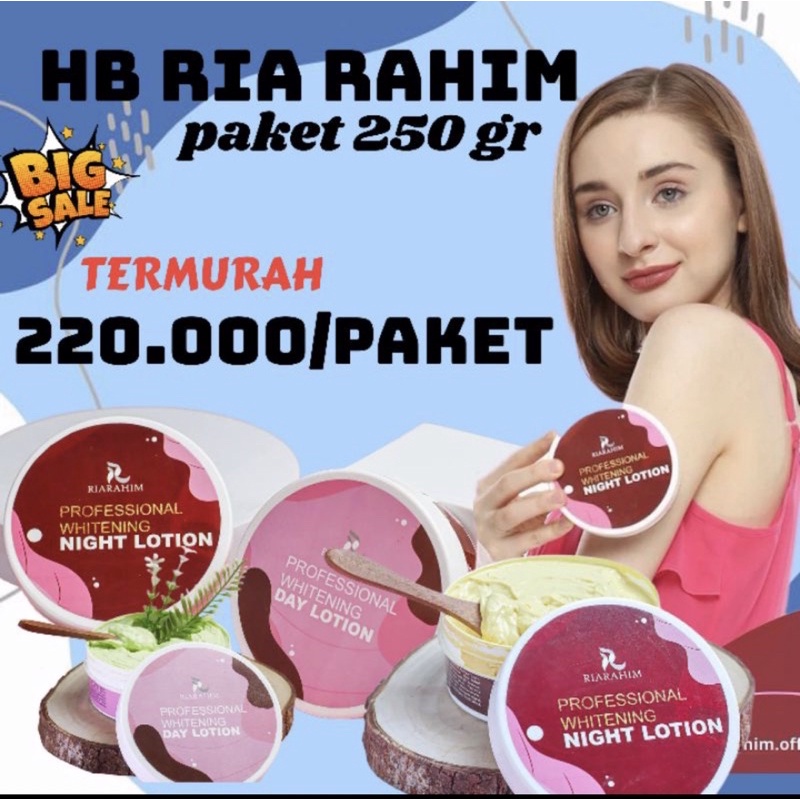 HB RIA RAHIM PROFESSIONAL WHITENING LOTION PEMUTIH BADAN BPOM AMAN BUMIL DAN BUSUI