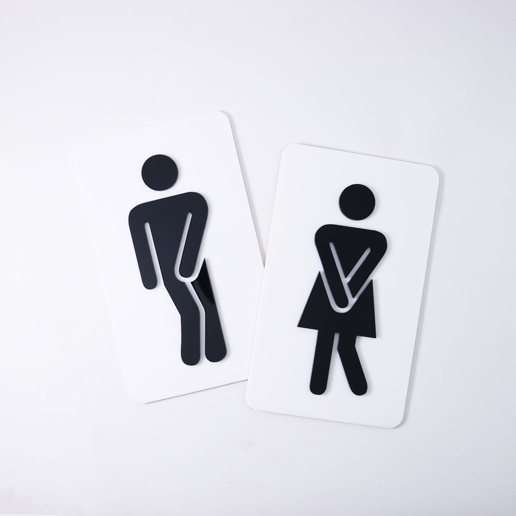 Papan Toilet Akrilik 10 x 15 cm