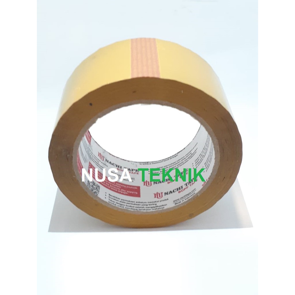 NACHI TAPE LAKBAN PLASTIK COKLAT (BOPP TAPE)