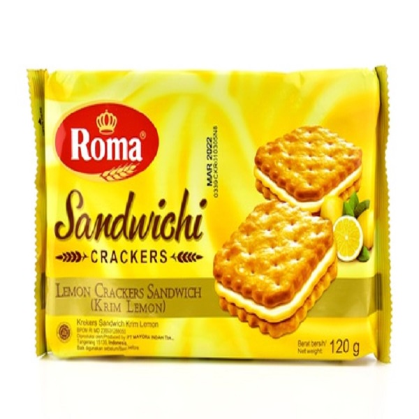 BISKUIT SANDWICH LEMON 120GR