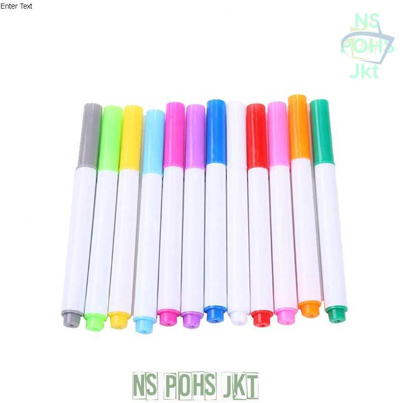 

Kapur Liquid Chalk Erasable Pen Papan Tulis 12PCS