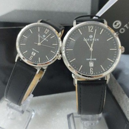 LOFOTEN F8103M/L Jam Tangan Couple Kulit Garansi resmi 1 tahun / F - 8103 M /L