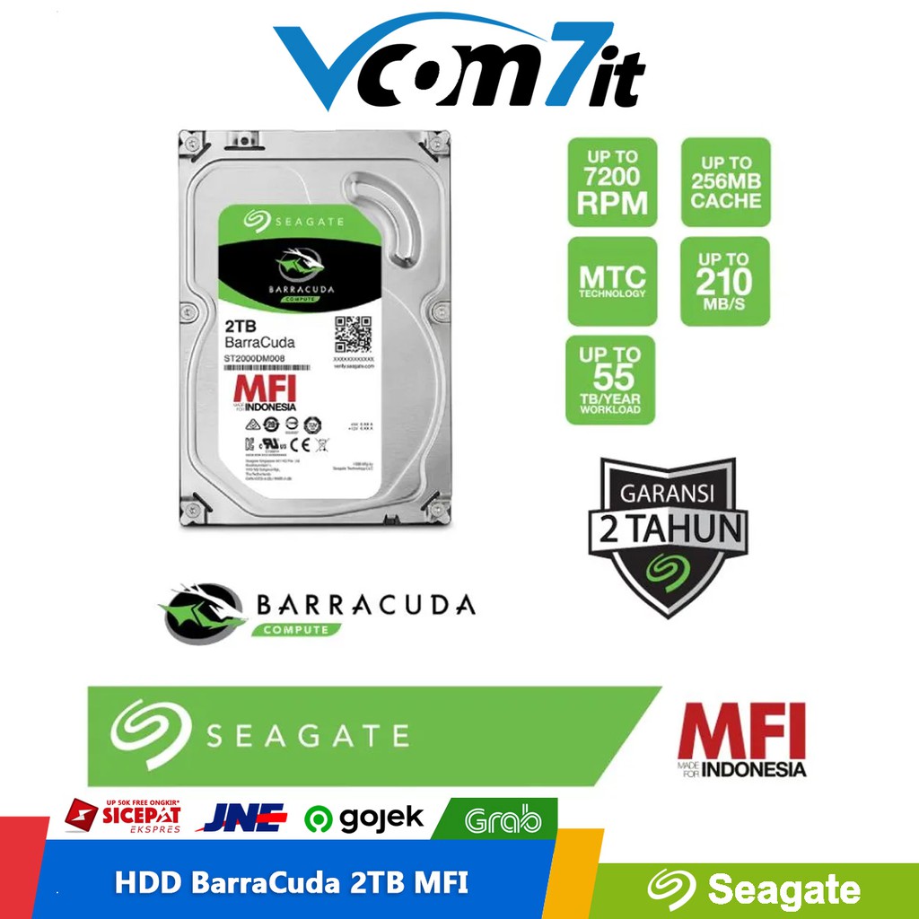 HDD Seagate Harddisk 2TB Original 3.5inch