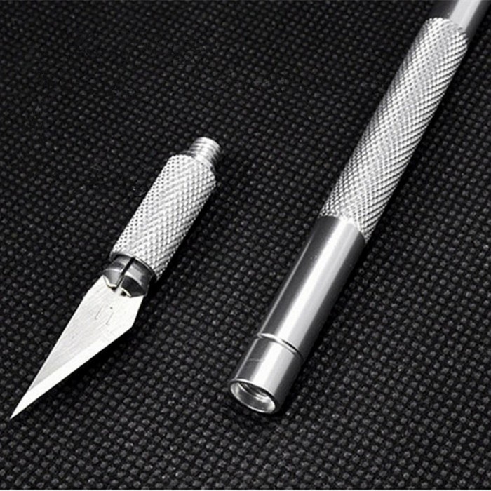 

UKIR-ALAT- PISAU UKIR SENI HOBBY CRAFTING ART KNIFE METAL HANDLE -ALAT-UKIR.