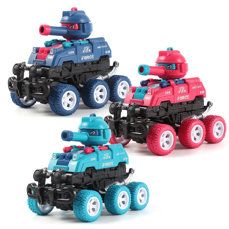 Mobil Inertia Monster Zap 6 Roda Militer Tank + 2 Peluru SUPER PREMIUM