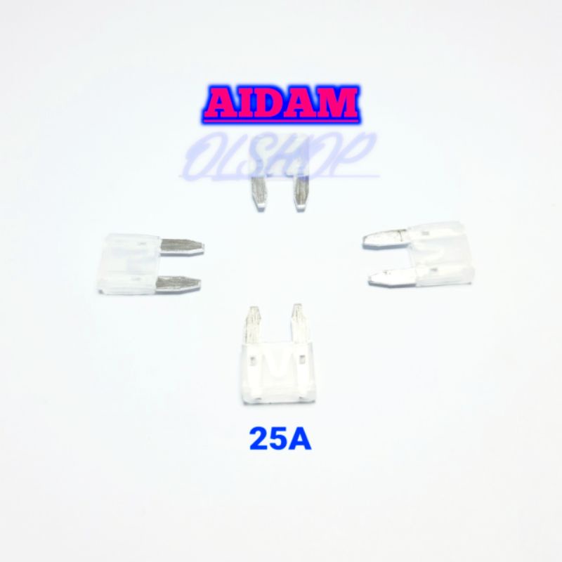 4 PCS SEKRING KECIL 25A FUSE TANCAP MOTOR HONDA VARIO YAMAHA NMAX SUZUKI KAWASAKI