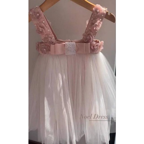 dress bayi neychan noel dress gaun pesta anak