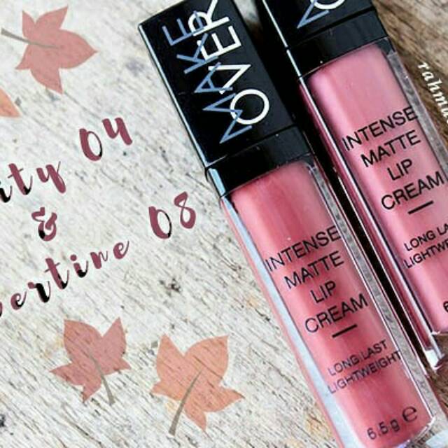 Make over matte intense lip cream, lipstik make over,