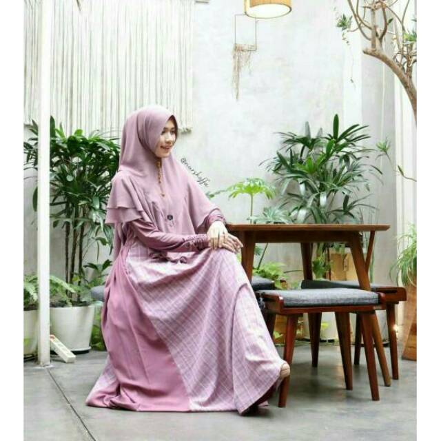 FENUZA NATASHA DRESS SET WILONA KHIMAR BUSUI FRIENDLY