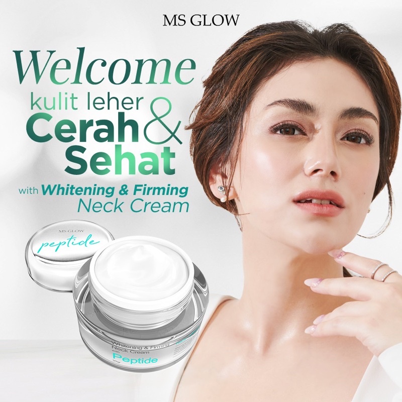 Whitening &amp; Firming Neck Cream Ms glow / Neck Cream ms glow / Cream leher / Whitening neck cream