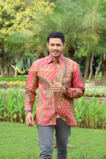 Kemeja Batik Panjang dobby laseman, furing hero