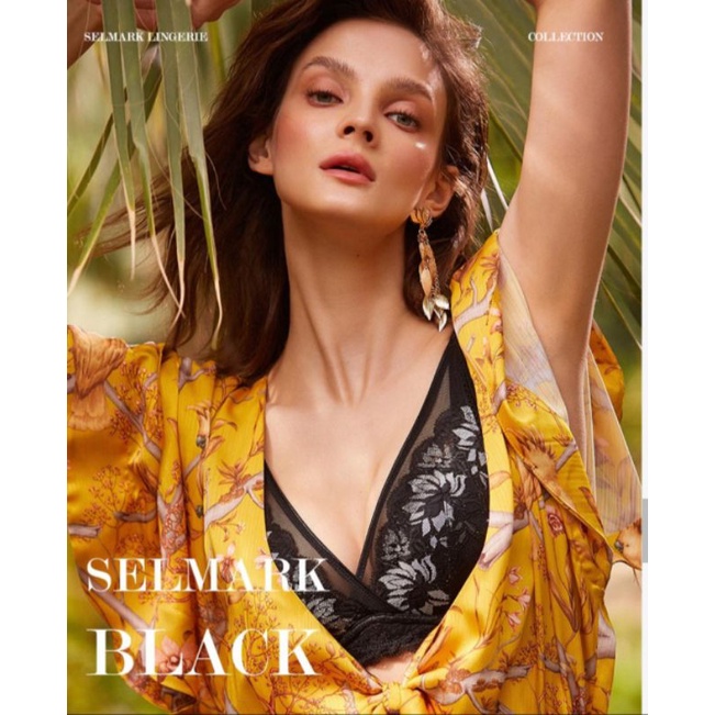 xxSelmark Bra Set Full Tag Label Warna Hitam Mint Putih Ukuran 34A-40B