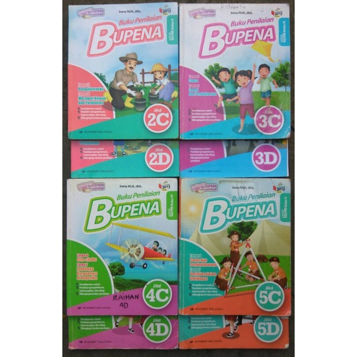 Buku Bekas Bupena 1C 1D 2C 2D 3C 3D 4C 4D 5C 5D 6C 6D