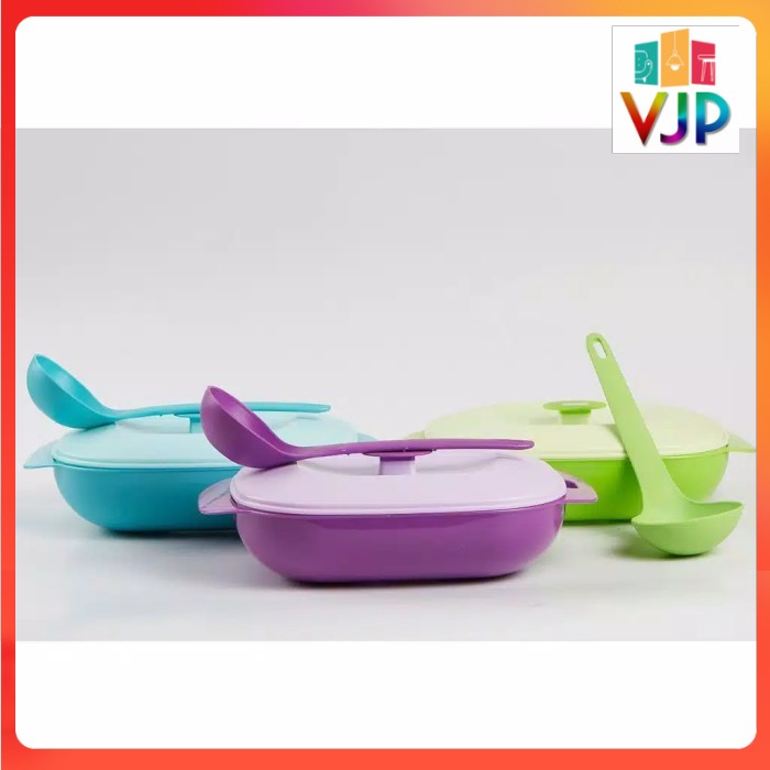 Tempat Sayur Plastik CPM Jasmine Serving Set S with Ladle Mangkok