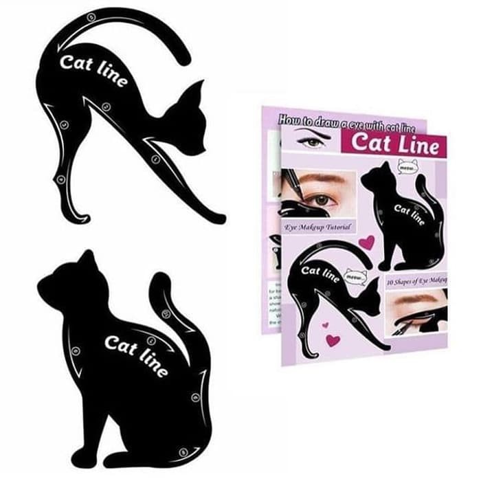 Cat Line Cetakan Eyeliner Cetakan EyeShadow CatLine Bentuk Kucing Eye Shadow Brow CatLiner