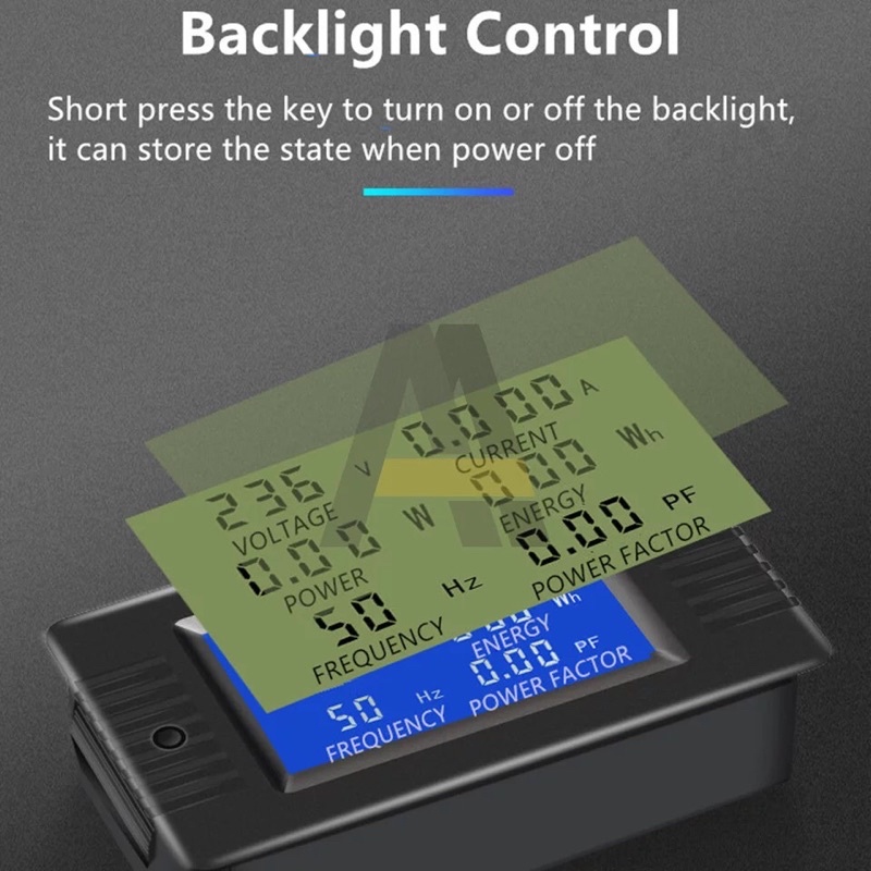 Watt Meter AC 220V 10A PZEM-020 Voltmeter Amper Power Energy