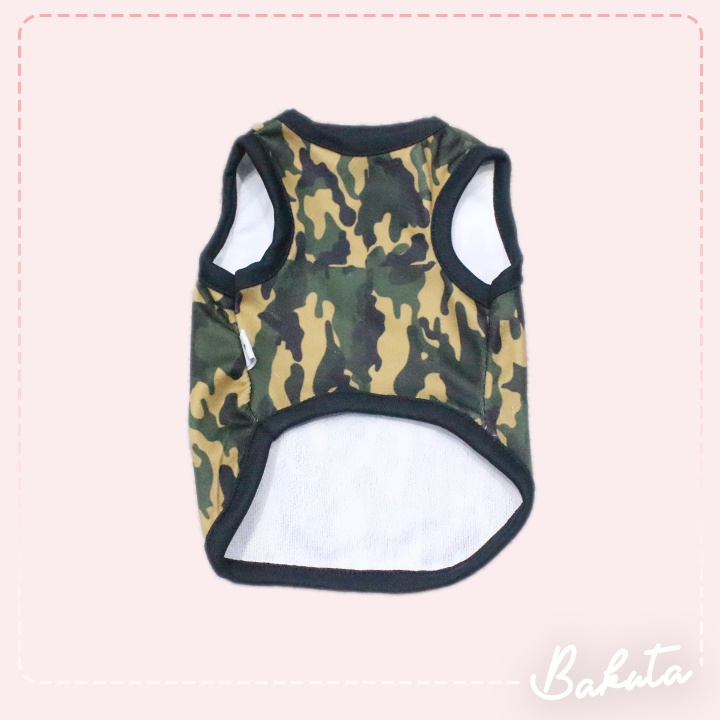 Baju Kucing Edisi Army Tank Baju Kucing Murah untuk Kucing dan anjing / Bisa Pilih Ukuran S-XL