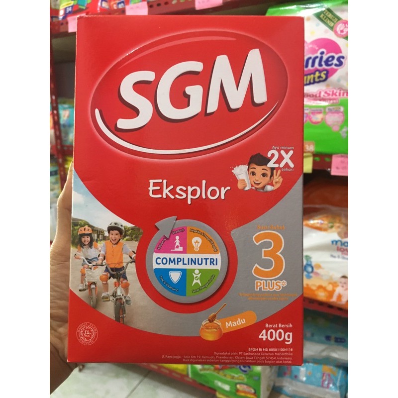 

SGM Eksplor Complinutri 3Plus 400gr Madu/Vanila/Coklat