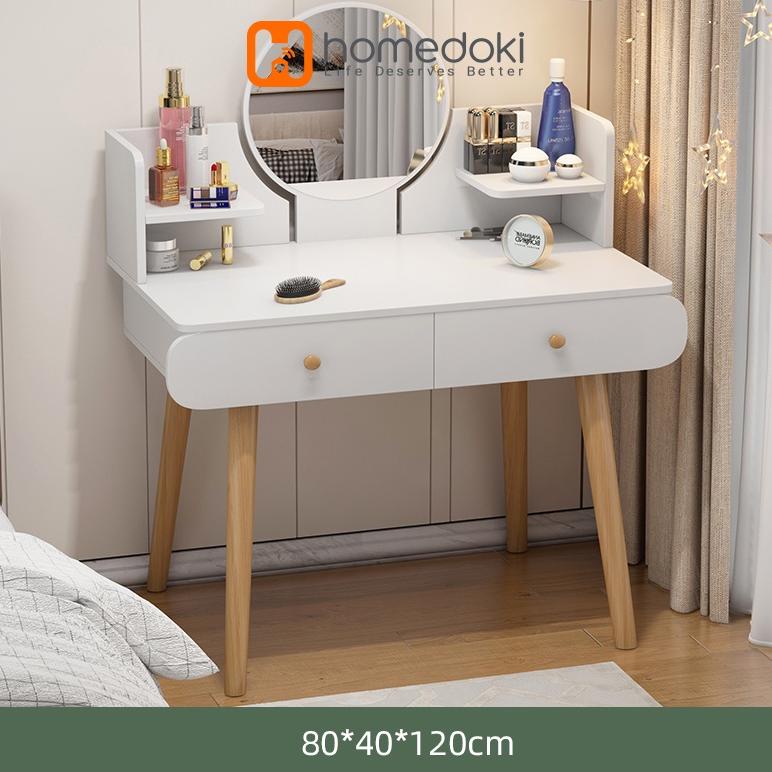 HOMEDOKI MEJA RIAS PUTIH /  MEJA RIAS MINIMALIS/ RAK MINI / MEJA KOSMETIK / MEJA RIAS MINIMALIS / DR