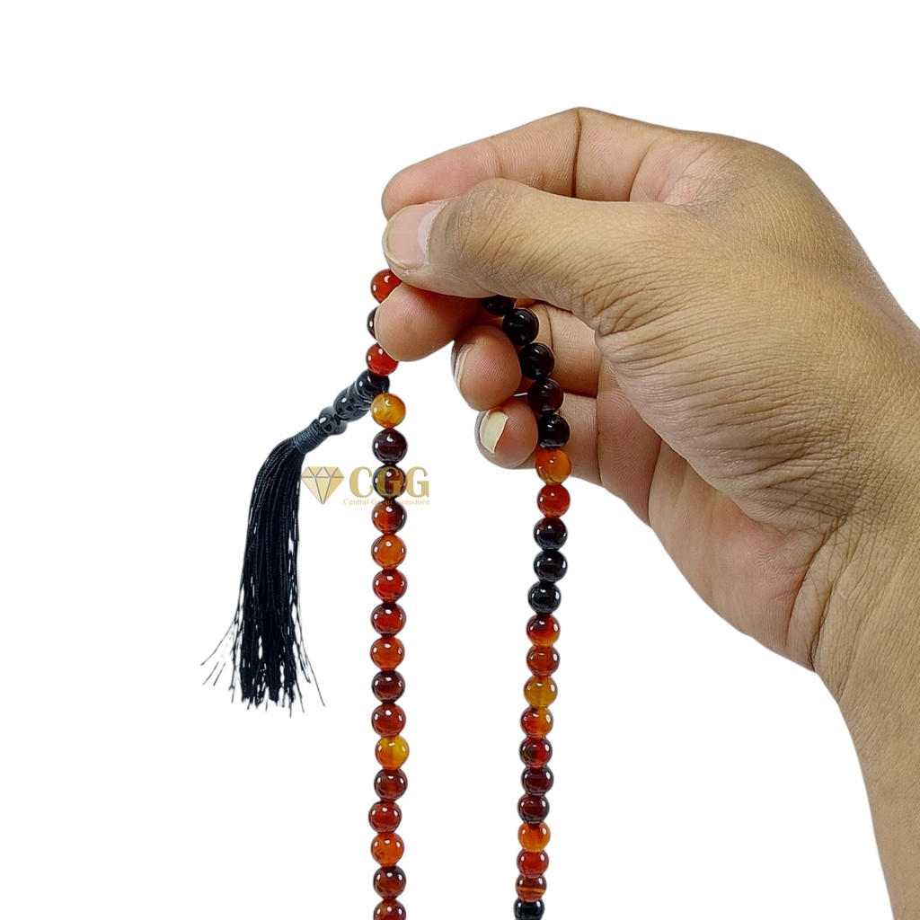 Tasbih Batu Natural Sulaiman Madu Asli