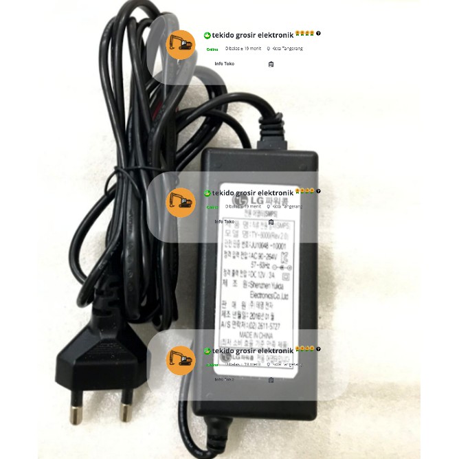 ADAPTOR 3A 12V MURNI 3A MERK LG KOREA