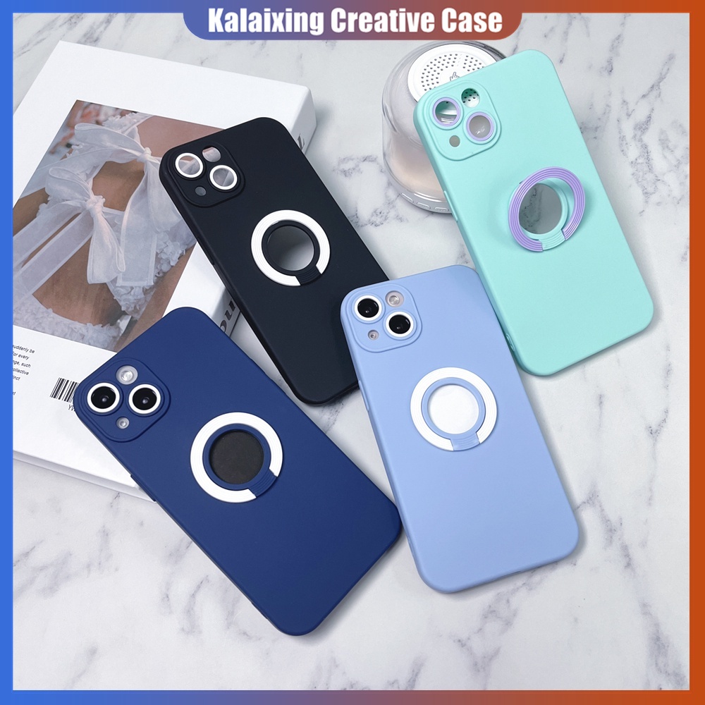 Soft Case Warna Macaron Dengan Holder Invisible Untuk iPhone 13 Pro Max 12 Pro 11 Pro Max X Xs Max Xr