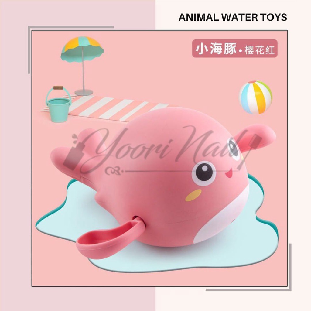 Mainan Anak Bayi Mandi Kura Kura Water Toys Dolphin Bathtub Edukasi