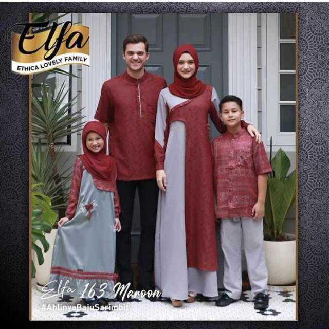 SARIMBIT ETHICA ELFA 163 MAROON (KAGUMI 168 & KAHFI 132)
