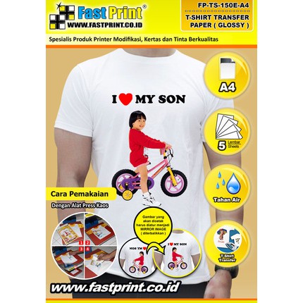 Cara Sablon Kaos  Menggunakan Transfer Paper